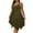 Army Green, variant on Zpanxa Women's Summer Sleeveless Round Neck Dress Asymmetrical Hem Loose Fit Comfortable Boho Dress