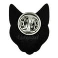 thumbnail image 3 of PinMart's Black Cat w/ Moon and Spider Web Halloween Enamel Lapel Pin, 3 of 4