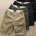 thumbnail image 5 of Umfun Men Solid Chino Bermuda Shorts Button Zipper Closure Straight Leg All Season Business Casual Office Daily Walking Outdoor Travel Shorts, 5 of 5