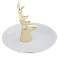 thumbnail image 4 of Organizador de joyería de cerámica Yinane plato de exhibición Decoración para hogar Dorado, 4 of 7