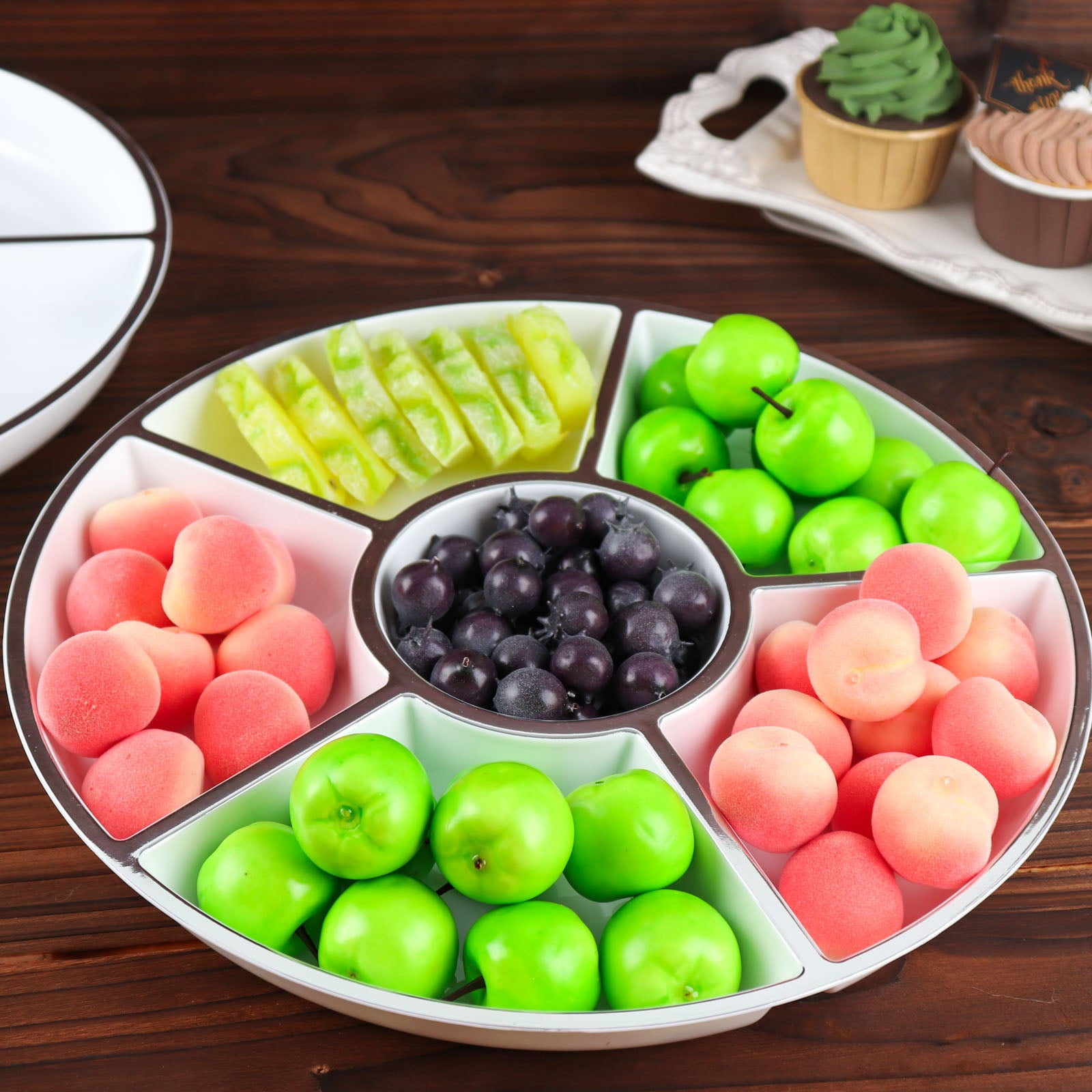 small 6 trays plastic digital fruit