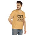 thumbnail image 2 of Inkmeso Mens Letter Printed Tshirt&nbsp;Papa The Man The Myth The Legend For Daddys Cotton Jersey Tee Shirt For Grandpa, 2 of 6