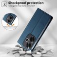 thumbnail image 2 of Funda Tipo Cartera de Cuero Sintético para XIAOMI POCO F6 Bloqueo RFID, con Ranuras para Tarjetas y Bolsillo para Efectivo, Cierre Magnético Fuerte Azul, 2 of 4