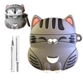 thumbnail image 1 of Funda para AirPods Pro 3 YAJOJO Cute Cartoon 3D Funny Cat, 1 of 6