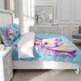 thumbnail image 4 of TeasBank 3D Printed Bedding Unicorn Duvet Cover Set Colorful Horse Blue Comforter Cover Set Adult Room Decor 1 Quilt Cover with 2 Pillow Cases,Twin Size (No Comforter), 4 of 4