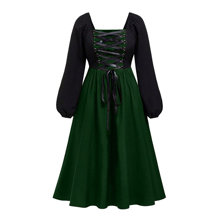 Nmnitkp Gothic Dress Dark Style Halloween Dress Different from Others  Women's Gothic Punk Dress Cold Shoulder Butterfly Sleeve Christmas Cosplay  Party Dress - Walmart.com