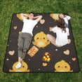thumbnail image 5 of Baby Chicks Beach Blanket Outdoor Picnic Mat Sandproof Waterproof Foldable for Camping Travel Hiking, 5 of 6
