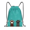 thumbnail image 1 of Bingfone Cute Cat Paw And Dog Drawstrings Backpacks Bags for Men Women Gym Drawstrings Bag-Small, 1 of 6