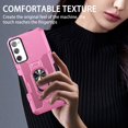 thumbnail image 6 of Case for Samsung Galaxy S20 FE 2022/S20 FE 5G/S20 FE, Ring Holder Kickstand Anti-Fingerprint Non-slip Anti-Drop Heavy Duty Defender Rugged Case Cover for Samsung S20 FE Phone 6.5",Pink, 6 of 20
