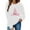 White, variant on Guzom Womens Christmas Sweatshirt 100% Polyester - Pink Tree & Gift Graphic, Relaxed Fit, White, XS-XL for Holiday Outings & Loungewear,Size S