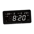 thumbnail image 3 of Lipstore Digital Wall Clock LED Desktop Clock Multipurpose Large Temperature Display for White, 3 of 8