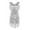 Silver, variant on Women's Glitter Sequin Tassels Sleeveless Ballroom Latin Tango Samba Salsa Dance Dress Green XX