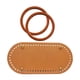 thumbnail image 1 of Juego de asas para bolso de ganchillo con base de cuero, tejido DIY con agujeros. Estilo 1, 1 of 8