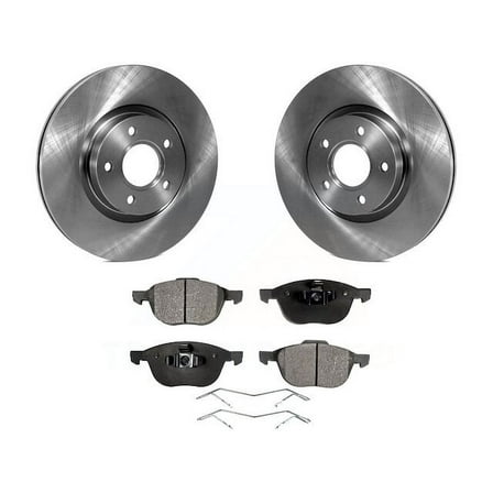 Front Brake Pad and Rotor Kit - Compatible with 2013 - 2019 Ford Escape FWD 2014 2015 2016 2017 2018