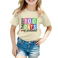 thumbnail image 4 of Shirts for Boys 100 Days of School Shirt Short Sleeve Cute Cartoon Printed Tee White Tees for Kids 4-5 Years, 4 of 4