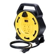 thumbnail image 1 of Carrete de cable de extensión DEWENWILS de 25 pies con 4 salidas de 13 A, certificado UL, 1 of 7