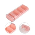 thumbnail image 3 of Unique Bargains 1 Pc 3 Grids Pill Case Durable for Travel Pink, 3 of 6