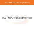 thumbnail image 3 of Max Advanced Brakes - Brake Kit for 1999 2000 2001 2002 2003 2004 Jeep Grand Cherokee Rear Replacement Drilled Slotted Black Coated Disc Brake Rotors and Ceramic Brake Pads, 3 of 10