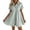 Green-Dress, variant on Casual Mini Dresses for Women Striped Short Sleeve Button Front Turn Down Collar Relaxed Fit Knit Shirt Dress BU1 L