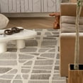 thumbnail image 2 of Rug Branch Hogar Abstract Indoor Outdoor Area Rug, Grey Cream, Modern - Living Room, Bedroom, Dining Room, and Kitchen, 2 of 8