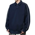 thumbnail image 2 of Ceisia Men's Spring Gift & Winter Fashionable Vintage Solid Color Contrast Casual Button-Down Long-Sleeve Turndown Collar Shi rt, 2 of 9