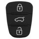 thumbnail image 1 of Almohadilla de goma de 3 botones para Hyundai Kia Flip Remote Car Key Shell (sin letra), 1 of 5