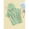 thumbnail image 3 of DDSBABAY Kid’s Beach Towel with Hood Solid Color Waffle Loose Fit Swim Cover Up Boys Girls Hooded Beach Towel,2T,3T,4T,5T,6T,7T,8T,9T,10T, 3 of 9