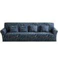 thumbnail image 3 of SHANNA 1/2/3/4 Seater Sofa Slipcover Couch Cover Sectional Stretch L Shape Sofa Cover Furniture Protector(Blue Floral）, 3 of 7