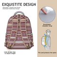 thumbnail image 5 of Vintage Boho Daypack - Tribal Design with 17" Laptop Pocket | Heavy Duty & Water-Resistant, Roomy for School & Travel, 5 of 6