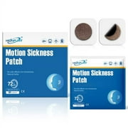 Hionfurt 80 Count Motion Sickness Patches for Cruise Airplane Car,Ear Patch for Motion Sickness(80 Count (Pack of 1))