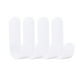 thumbnail image 2 of Matsuzay 4/6PCS Gancho de toalla Colgador de puerta de plástico Perchero de pared autoadhesivo Percheros para sombreros Almacenamiento y organización del hogar Blanco, 2 of 6