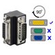 thumbnail image 3 of g1E DB-003-UP DB-15PIN Up 90-Degree Angled Design DSUB D-subminiature p8i 15Pin Male to Female Exten, 3 of 5