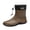 Brown, variant on HEWUQI Men's Work Boots Waterproof Rubber Lug Sole Rain Booties for Farming Hunting Fishing Green Size 7