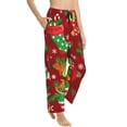 thumbnail image 2 of Kll Womens X-Mas And New Year Print Pajama Pants Soft Pajama Bottoms For Women Cozy Lounge Pants, 2 of 9