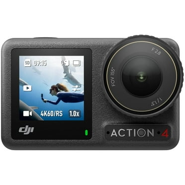 Camara DJI Osmo Action 4 Sumergible 4K UHD Pantalla Dual Objetivo 155° 48kHz 160min negro