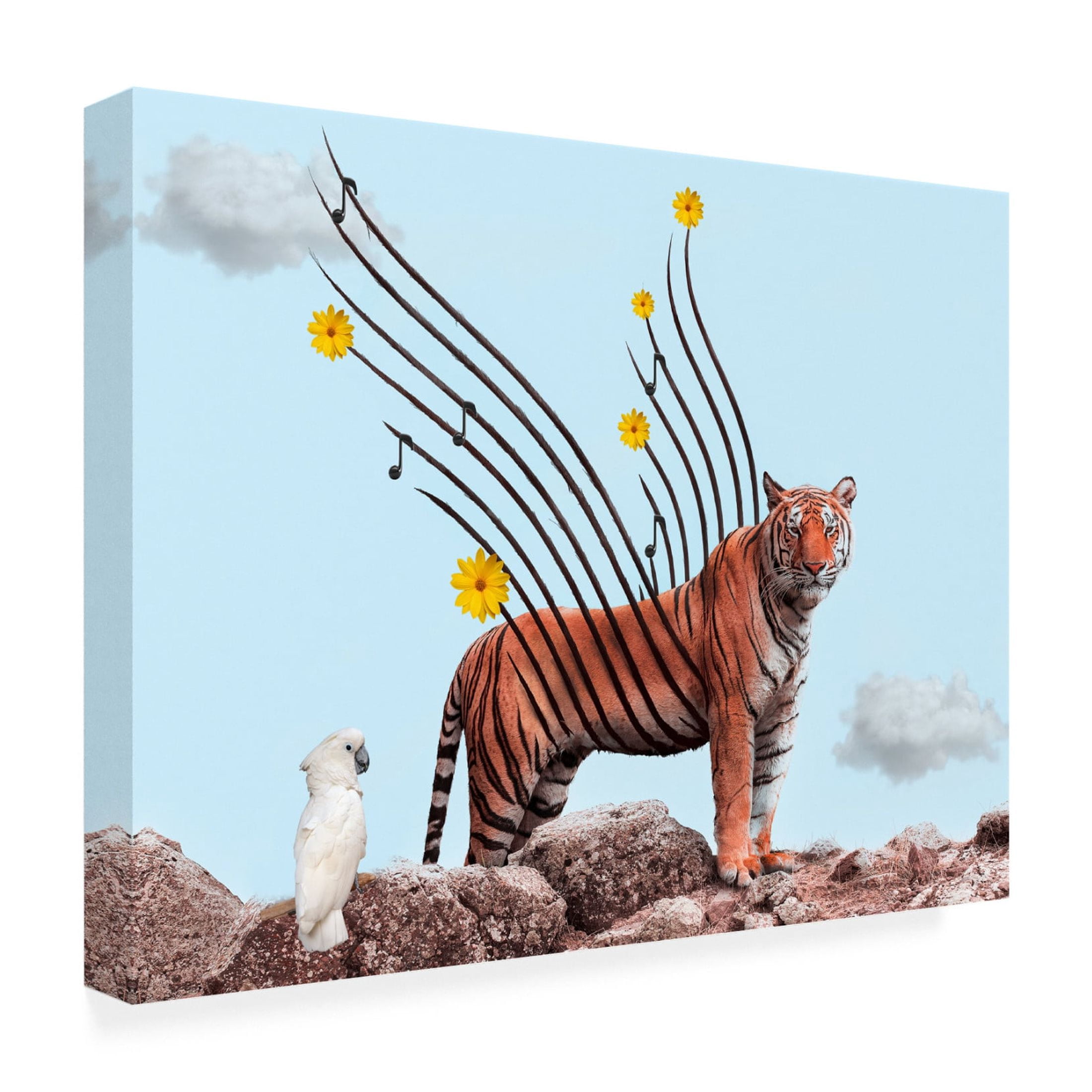 Trademark Fine Art Salome Zhividze TIger Canvas Wall Art