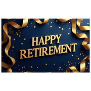 LUUFILx Retirement Backdrop Banner Blue Balloons Stars Decoration Party Supplies Celebration Background Happy Retirement New Journey Photography Props Decorations