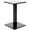 Black, variant on Plymor Clear Acrylic Square Barbell Pedestal Display Riser, 6.5" H x 4" W x 4" D (1/4" thick)