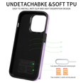 thumbnail image 4 of Dteck for iPhone 11 Pro Max Case with Card Holder, Retro PU Leather Wallet Case with Rotating Ring Kickstand, Slim Back Protective Cover Case for iPhone 11 Pro Max,Purple, 4 of 7