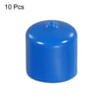 thumbnail image 3 of Unique Bargains 10pcs Rubber End Caps Cover 26mm Vinyl Screw Thread Protector Round PVC Vacuum Caps for Screw Bolt Pipes, Blue, 3 of 5