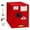 Red, variant on Fire-Resistant OSHA Cabinet, 4 Gallon Capacity, Galvanized Steel Construction, Flammable Storage Unit, Explosive Safety Cabinet, Warehouse, Manufacturing Plant, Laboratory