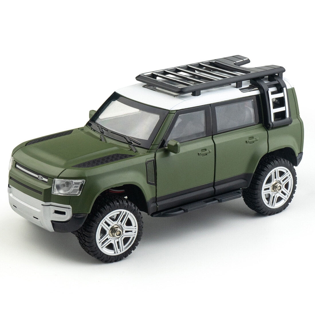 1/24 Scale 4WD RC Rock Crawler, 2.4G Alloy Body Off-Road Car with LED Lights, 4WD Electric Climbing Vehicle, Ready to Run Remote Control Truck for Adults