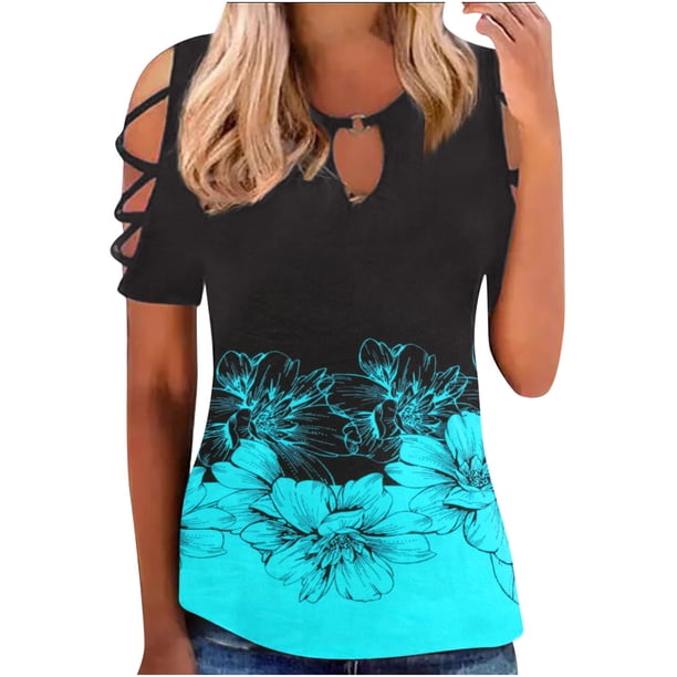 Camiseta holgada informal con estampado divertido a la moda para mujer, blusa con estampado de cuello redondo Pompotops hfajkhk128810