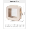 thumbnail image 2 of Bolsa de maquillaje LETGO Clear Small para monedero Mini-Beige, 2 of 7
