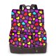 thumbnail image 1 of Balery Colorful Hearts Mochila de Cuero para Mujeres, Gran Capacidad, Bolsa de Viaje Multifuncional, Mochila de Cuero y Bolsa de Hombro para Mujeres, 1 of 4