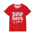 thumbnail image 2 of Xihbxyly Camiseta con Estampado Escolar, Bonita Camiseta de Cuello Redondo, Tela Suave y Transpirable, Ropa Informal, Conjunto de Verano para Niñas, Ropa Escolar Diaria, de 3 a 14 Años, Un Regalo de, 2 of 6