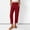 🔥 Wine, variant on Sentmoon Casual Pants for Women Solid Color Elastic Waist Petite Linen Pants for Women Oversized Relaxed Fit Beach Vacation Clothes for Women with Pocket for Summer and Hot Weather