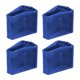 thumbnail image 1 of 4 piezas de cubiertas antideslizantes para pies de escalera, tapas para patas de escalera que reemplazan, la goma protege su Azul, 1 of 9