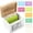 White, variant on Grusce Wood Recipe Box with 50 Cards and 6 Dividers Wood Recipe Card Box with Lid and Slot for Kitchen Countertop Cabinet Shelf