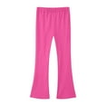 thumbnail image 5 of Yindaity Legging for Girls Girl's Flare Leggings High Waisted Yoga Pants Dance Casual Pants Activewear Kids(Hot Pink,13-14 Years), 5 of 5